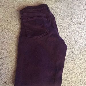 Purple skinny jeans